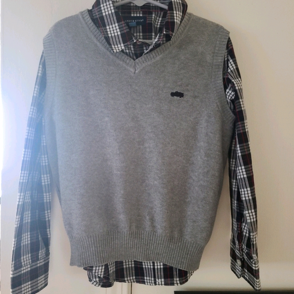 Boys long sleeve with vest